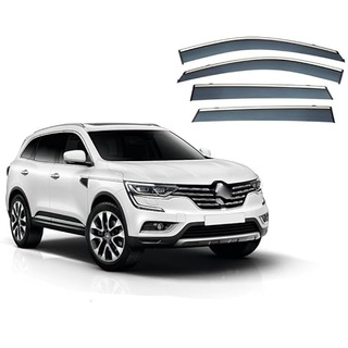 DECI Regenabweiser Windabweiser für Renault Koleos 2017–Present,Anklebbare Deflektoren 4 Stück