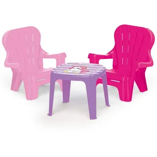 Dolu Einhorn-Tisch und Stühle, für Kinder, Pink