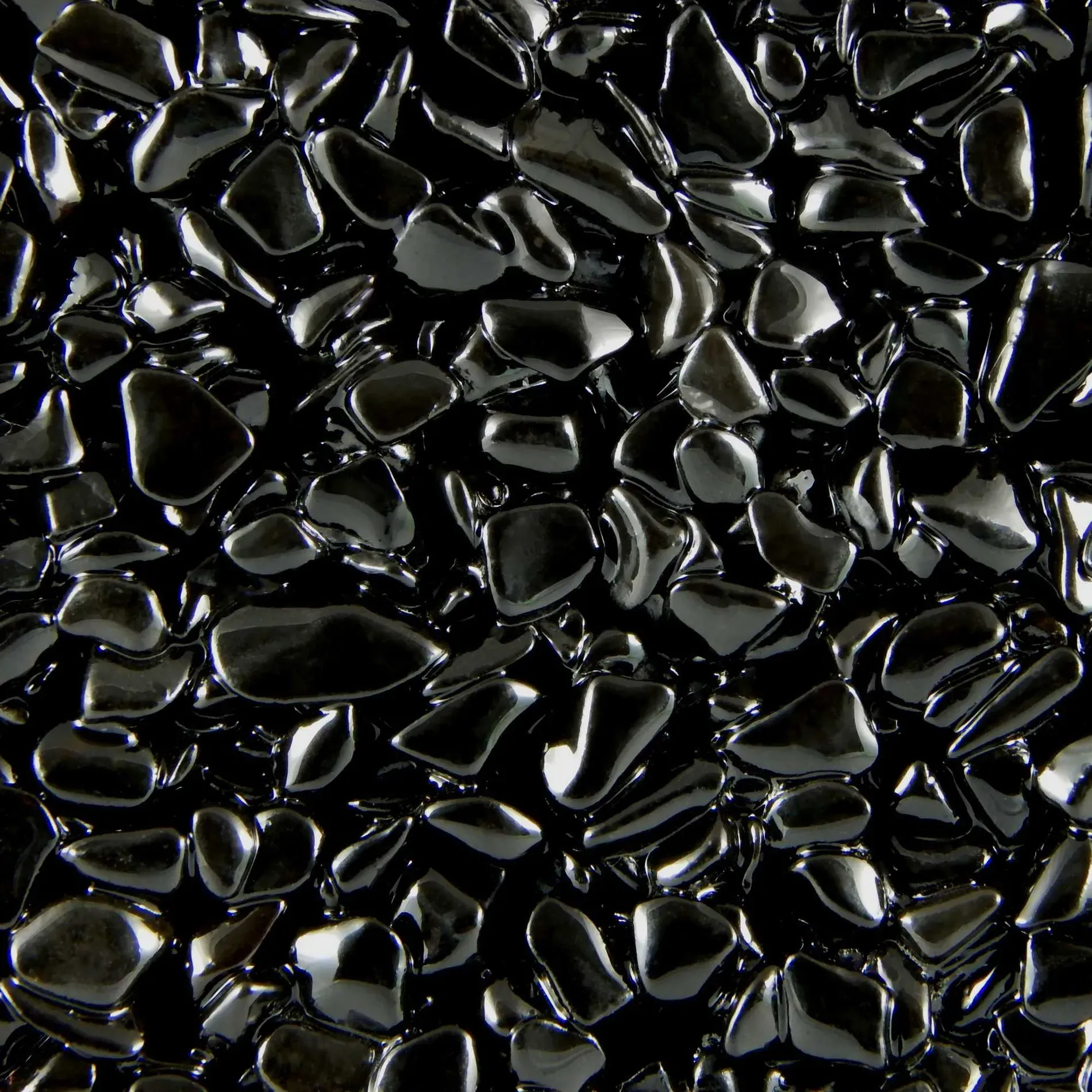 Terralith Marmor - Steinteppich WAND nero (fein) für 1 qm