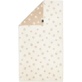 CAWÖ WE LOVE DOGS Duschtuch 80 x 150 cm beige