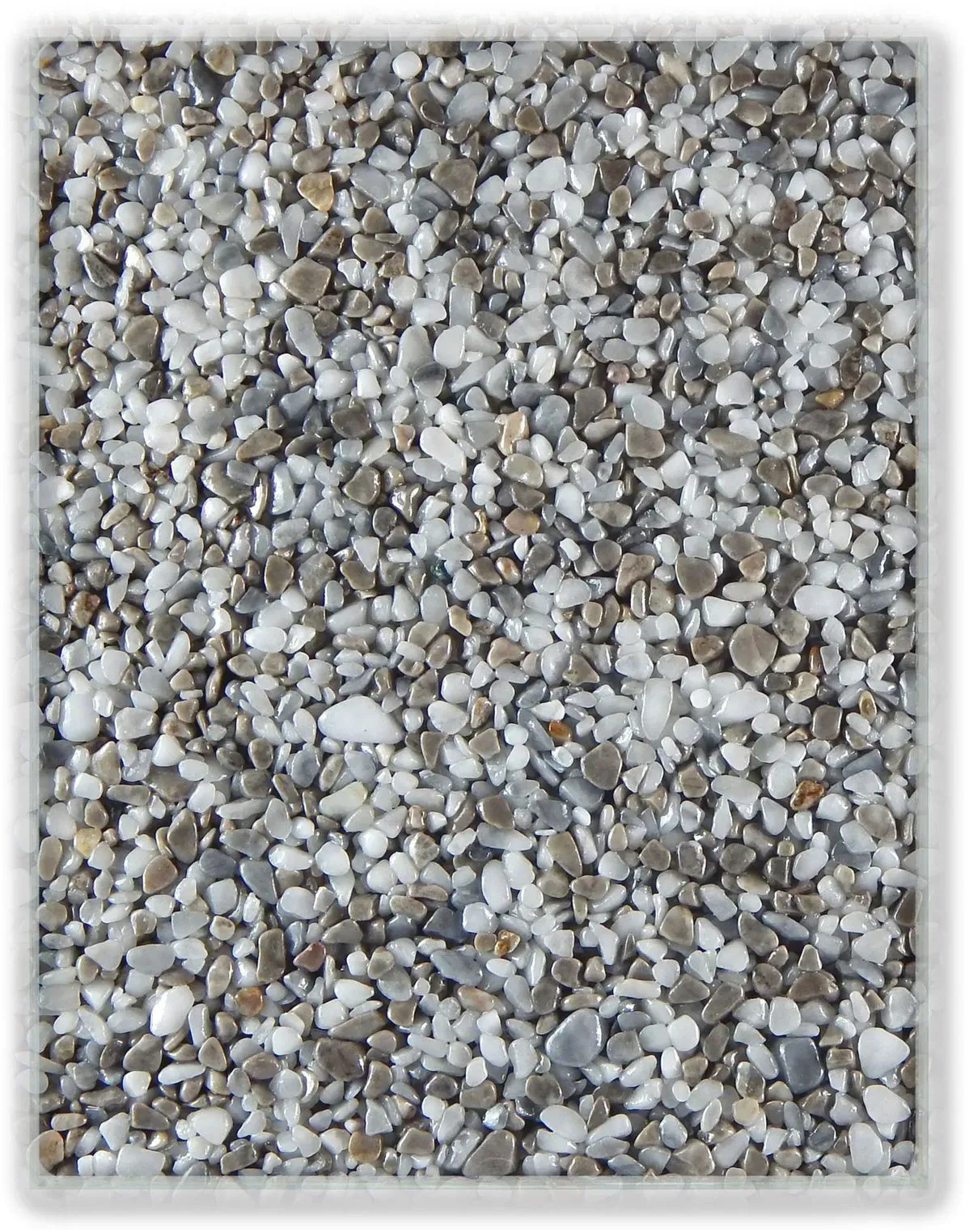 Terralith Farbmuster Marmorsteinteppich -mix como-, Körnung: mittel (4-6 mm)