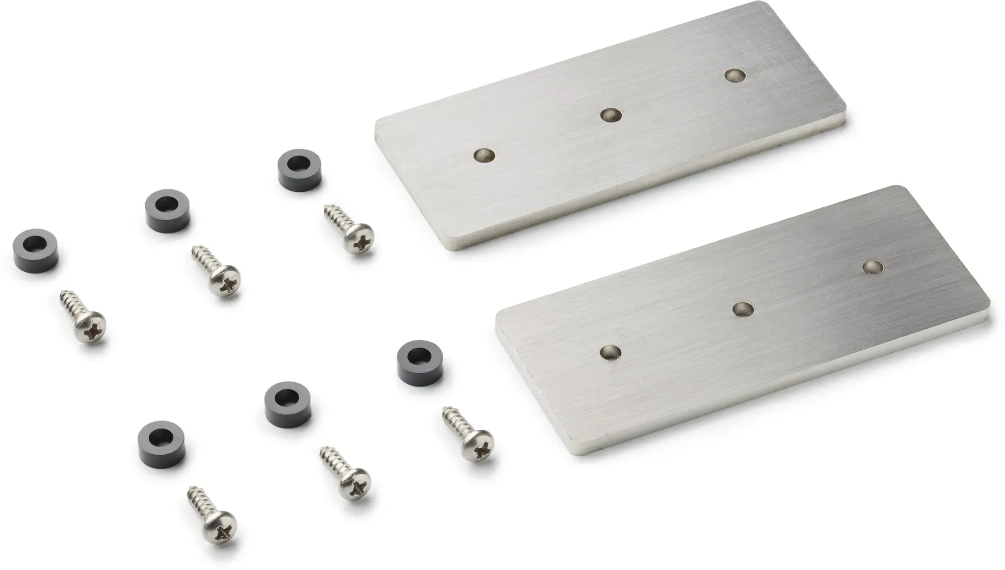 Befestigungsplatten 2er Set Edelstahl 71,5 x 30,0 x 3,0mm