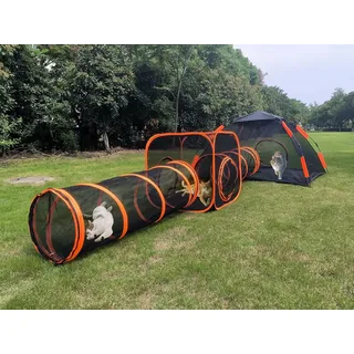 4 in 1 Haustier Katze Und Hund Tunnel Zelt Faltbares Haustier Zelt Outdoor Pop u