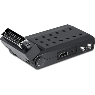 DIPROGRESS DPT202SB Digitaler terrestrischer Scart Stick DVB-T2 H265/HEVC Main 10 mit Universal-Fernbedienung für TV