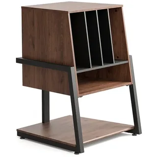 Fitueyes Design Plattenspieler Tisch HiFi Rack Für Plattenspieler Schallplatten Kompaktanlage Plattenspieler Regal Modern elegant Eiffel Serie