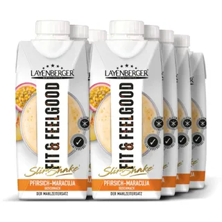 Layenberger Fit+Feelgood Slim Shake Pfirsich-Maracuja 8 x 330 ml