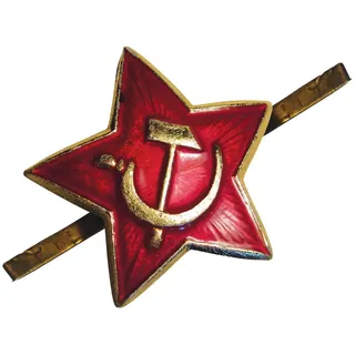 Ganwear Original russische sowjetische rote Armee Militär kleiner roter Stern UdSSR Cockade Kosaken Hut Metalll Brosche Abzeichen - 2 x 2 Cm