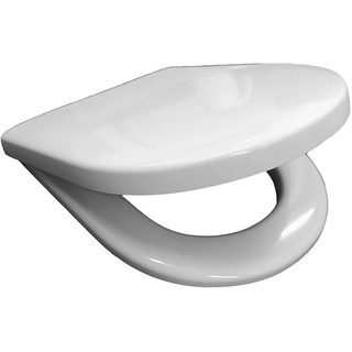 Diana Toilettensitz, Weiß, S100, D-förmig, Klassisch, Take-Off Scharnier