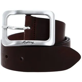 Mustang Ledergürtel 30 mm Rindleder Damengürtel (Dunkelbraun, 100)