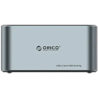 ORICO Dockingstation für 2.5" / 3.5" HDD / SSD, 5Gbps, USB-C USB-C/A mit Klonfunktion (schwarz)