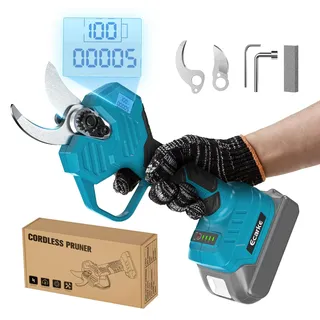 Ecarke Akku-Astschere Professionelle Elektrische Gartenschere kompatibel mit Makita 18V Akku, 38-50mm Schnittdurchmesser, tragbares Gartenwerkzeug für effizientes Beschneiden – Ohne Akku und Ladegerät