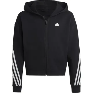 adidas Future Icons 3-Streifen Kapuzenjacke, Black /