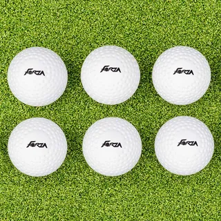 FORZA Hockey Spielbälle (6er-Ser) – weiße FIH-genehmigte Hockeybälle mit Dellen