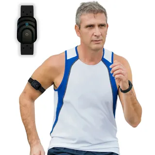 AsVIVA Herzfrequenz-Armband AWS01 Herzfrequenzmesser Armband per Bluetooth | Sensor LED