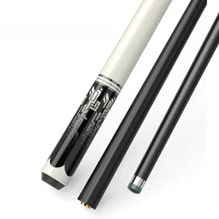 YWRU Billard Queue, 2 Teile Kohlefaser 10mm 11,5mm 13mm Spitze Snooker Billard Queue Sticks Professionelle Low -ablenk -Pool -Sticks Mit Bag/gehäuse(Size:10MM,Color:R1)