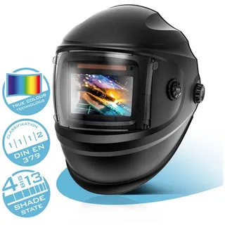 STAHLWERK Schweißhelm BULLET 3-in-1 Automatik-Schweißerhelm Schweißschild