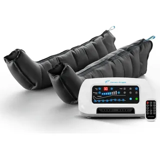 Venen Engel 8 Premium Beinmassagegerät mit Beinmanschetten | 8 Luftkammern | Massagegerät mit 6 Programmen für eine angenehme Gleitwellenmassage an den Beinen | Medizinisch zertifiziert