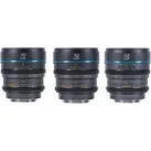 Sirui Nightwalker 24 35+55mm T1.2 S35 MF Cine Lens Bundle X-Mount (Fujifilm X, APS-C / DX), Objektiv, Grau