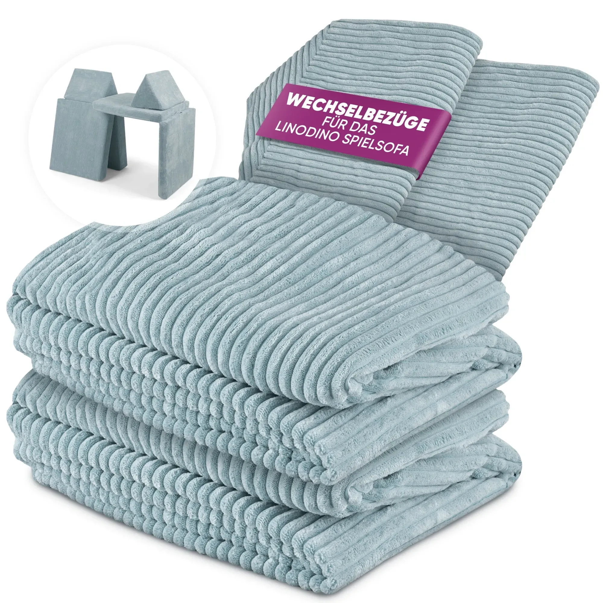 Linodino Spielsofa Wechselbezüge Cord