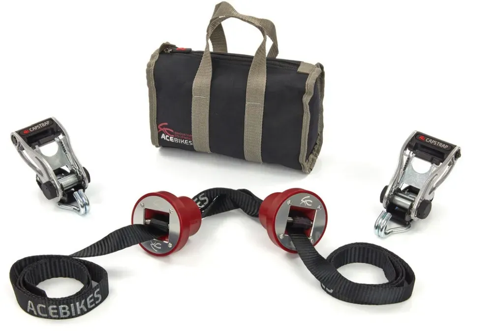 Acebikes CapStrap Transport-Befestigungssystem für original BMW-Motorradfelgen