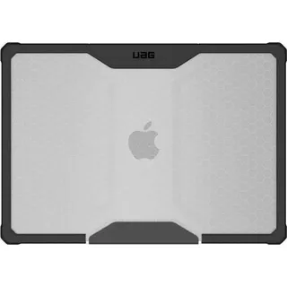 Urban Armor Gear Plyo Case für das Apple MacBook Air 15 Hülle ((M4-2025), (M3-2024), (M2-2023), Schutzhülle nach US-Militärstandard) Ice/schwarz (transparent)
