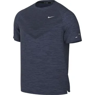 Nike Stride Dri-FIT ADV kurzarm Laufshirt Herren 437 thunder blue/htr/reflective silv M