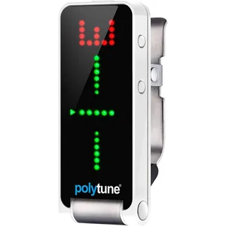 TC Electronic POLYTUNE CLIP Ansteck-Tuner mit polyphonen, Stroboskop- und chromatischen Modi und 108 LED-Matrix-Display für ultimative Stimmleistung