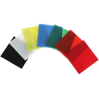 CORHAD 7stücke Teiliges Buntes Quadratisches Fusing Glass Mikrowellenofen Geeignet Für Diy Schmuckherstellung Und Glasdekoration Langlebig