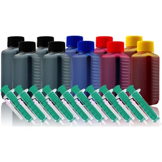 1000ml Nachfüll Tinte für HP 21 22 56 57 78 301 336 337 338 Drucker Patronen