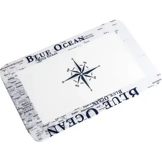 Brunner Blue Ocean Schneidebrett 1-tlg. 23,5 x 14,5 cm Blau/Weiß