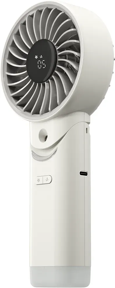 Nitecore izzCool 30 Handventilator mit Luftbefeuchter, faltbar, wiederaufladbar per USB-C, weiß