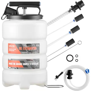 Vevor Flüssigkeitsabsauger 9,5 L HDPE Transparent