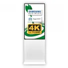 Digitale Infostele Trendline, 50" 4K UHD, weiss einseitig - Digital Signage Made in EU