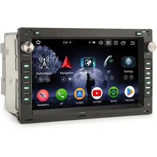 Erisin 8-Kern 4GB 64GB Android 14 Autoradio Navi Für VW Passat Jetta T4/T5 Golf 4 Polo Skoda SEAT Leon