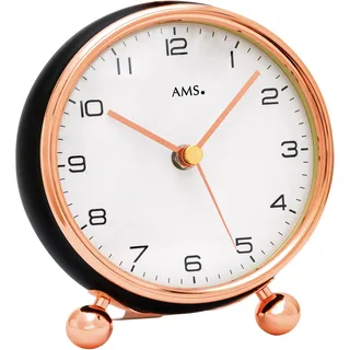 AMS Funktischuhr AMS "F5195", rosa (schwarz, roségoldfarben), Tischuhren, Wohnzimmer, Esszimmer
