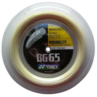 Yonex BG 65 0.70mm (Allround+Haltbarkeit) natur 200m Rolle
