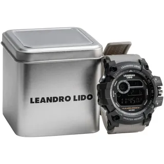 leandro lido "Rimini" Unisex Sport Uhr hellgrau-Größe:Einheitsgröße