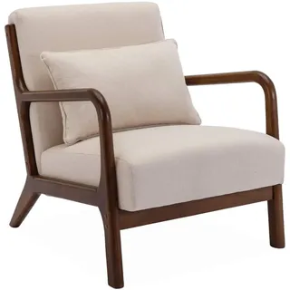 sweeek Skandinavischer Sessel Polyester beige