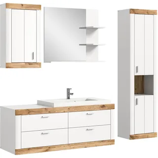 xonox.home Laredo 4-tlg. Weiß/Eiche