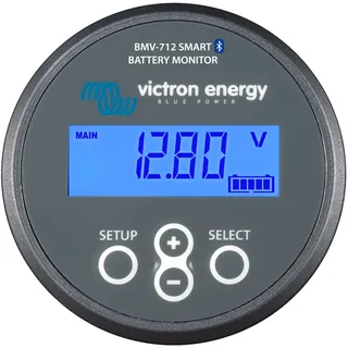 Victron Energy BMV-712 Smart Batteriemonitor - 6.5-70 VDC - Fungiert als Batteriewächter - Display und Bluetooth - Grau