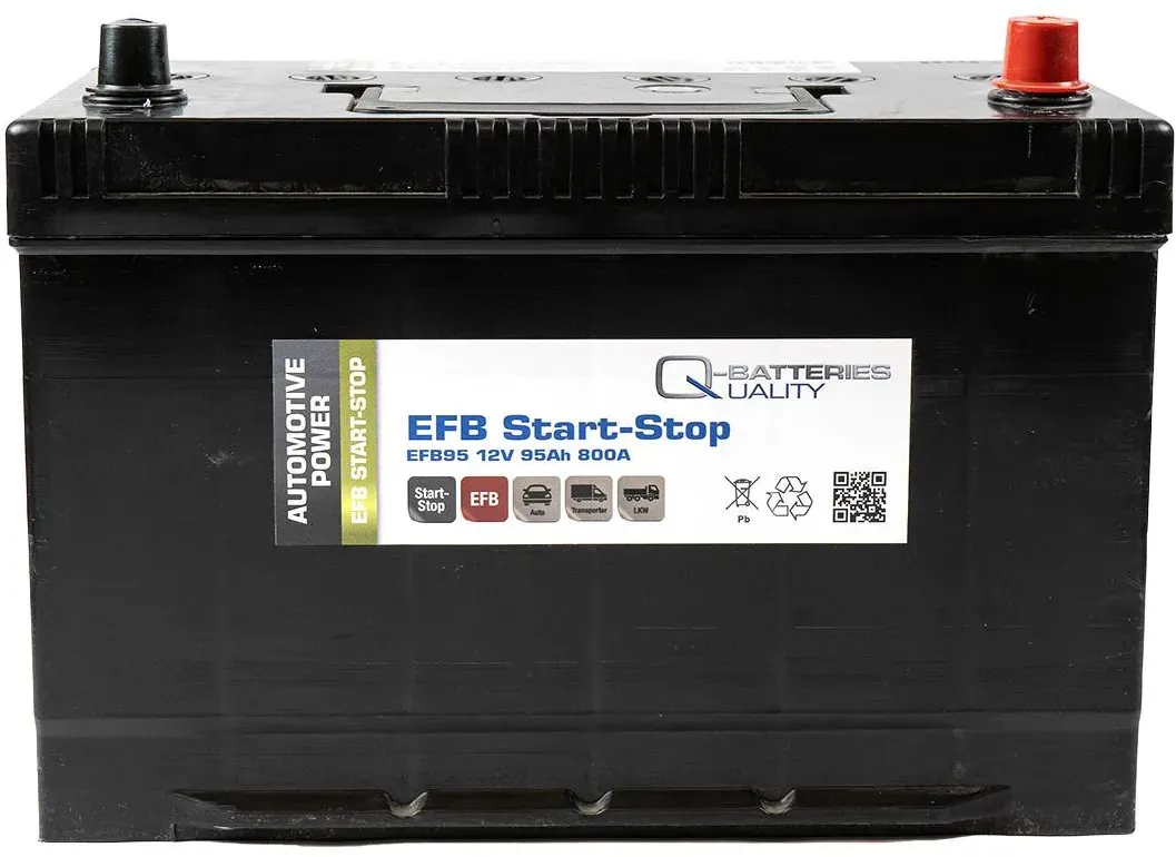 Q-Batteries Start-Stop EFB Autobatterie EFB95 12V 95Ah 800A