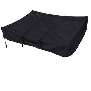 Dachzeltabdeckung, Autodachzelt, Staubschutz, 420D Oxford-Stoff, Sonnenschutz, wasserdicht, faltbar, Outdoor-Camping-Zubehör, mit Aufbewahrungstasche, schwarz (schwarz)