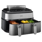 PHILIPS NA555/00 Steam Airfryer 5000 Series Dual Basket 9L Kapazität (3L+6L) Dampfgarer & Heißluftfritteuse