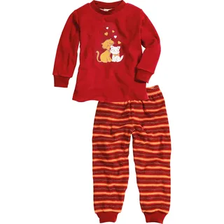 Playshoes Kinder Zweiteilig Schlafanzug Frottee Katzen, 140 EU