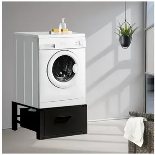 stado Waschmaschinenuntergestell Gestell Waschmaschine Podest Trockner Sockel Erhöhung Ablage Unterbau schwarz