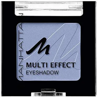 Manhattan Multi Effect Eyeshadow – Hellblauer, matter Lidschatten in handlicher Dose, farbintensiv und langanhaltend – Farbe Wild Wave