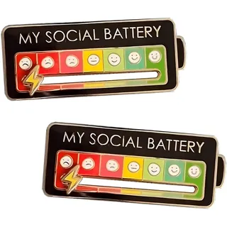 SOCLING Social Battery pin,My Social Battery pin,Mood pin,anstecker pin,brosche,My Social Battery,anstecker pin schützenfest,schützenfest pin,soziale Batterie pin,anstecker sozial Batterie