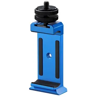 Novoflex Smart-CLAMP Smartphone-Klemme 85mm, mit Zubehörschuh + Blitzschuh Adapter