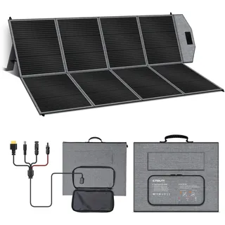 CTOLITY 400W Tragbare Solarpanel, Faltbares Solarladegerät, MC4-Stromversorgung und Mehrere Ausgänge Folarmodul, Wasserdicht IP65 für Outdoor Camping Portable Power Station Wohnmobil RV Garten Balkon