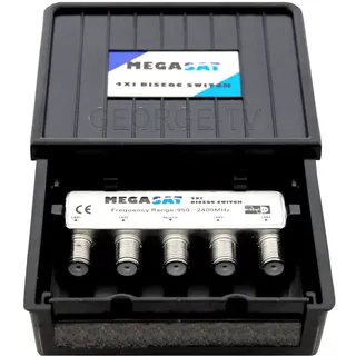 Megasat DiSEqC 4/1 Pro DiSEqC-Schalter 4 (4 SAT/0 terrestrisch) Teilnehmer-Anzahl: 1